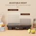 Six-Tray Food Dehydrator Adjustable Temperature 40-70 Degrees Fahrenheit Black by HOMCOM