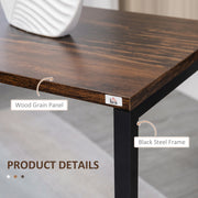 Set of 3 Industrial Nesting C Shaped Side Tables with Steel Frame by HOMCOM