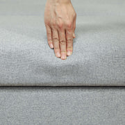 Light Grey 2 Seater Sofa Bed with Cushions and Hidden Storage for Living Room by HOMCOM