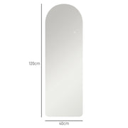 Full Length Arch Mirror with LED Lights 120 x 40 cm
