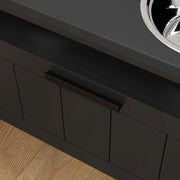 Raised Dog Bowl with Slow Feeder and Storage Drawer for Large Dogs Black by PawHut