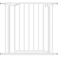 Pressure Fit Pet Safety Gate With One Hand And Two Way Opening For Doorways, White AOSOM