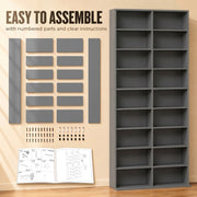 Tall Media Storage Unit Grey - image 7