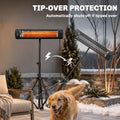 Outsunny patio heater automatic tip-over sensor shutting off the unit if knocked over