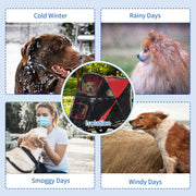 Rain Cover for Dog Pram with Rear Entry Ideal for Walking Your Pet in Rain Grey AOSOM