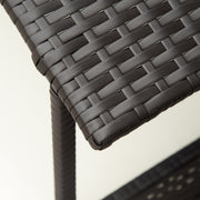 Wicker Rattan Dog House with Removable Cushion and Canopy for Small to Medium Pets Cream