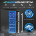 Black Dual Zone Wine Fridge 16 Bottle Capacity 5-18℃ by HOMCOM