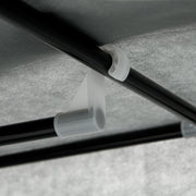 Dark Grey Fabric Portable Wardrobe With Hanging Rail and Storage Drawers by HOMCOM