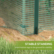 Green 8 x 4 FT Garden Plant Protection Cage with Door for Outdoor Growing by Outsunny