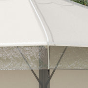 Waterproof 3 x 3m Gazebo Canopy Cover Ideal for Outdoor Events and Garden Use Grey AOSOM