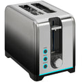 2 Slice Toaster with Wide Slots and 7 Browning Settings for Easy Breakfast Black