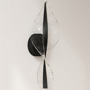 Black Spiral LED Wall Lights 2 Pack with Adjustable Colour Temperature for Indoor Use