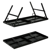 5ft Folding Table Tennis Set With Net Ideal For Indoor Or Outdoor Play Black AOSOM