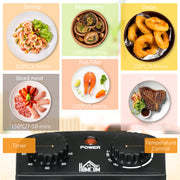 3 Litre Deep Fat Fryer with Timer Adjustable Temperature and Viewing Window Silver