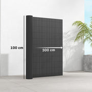 Garden Privacy Screen Fence for Sheltered Outdoor Spaces Easy Fit Dark Grey Outsunny
