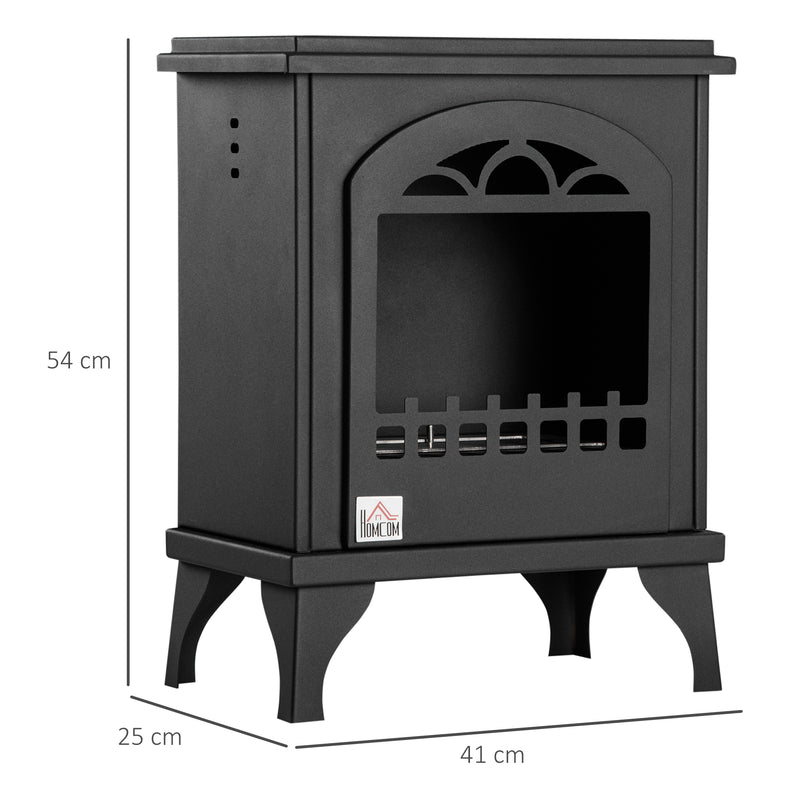 Freestanding Bioethanol Fireplace for Instant Smoke Free Warmth in Any Room Black