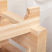 Three Tier Wooden Wine Rack Holds 36 Bottles Natural Finish by HOMCOM