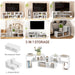 White Extendable TV Stand for TVs up to 75 Inches With Storage Shelves by HOMCOM