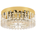 Crystal Ceiling Light for Bright Even Living Room Lighting Easy Clean