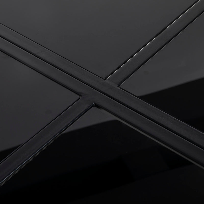 Five Piece Metal Patio Dining Set with Folding Back Chairs Light Grey by Outsunny