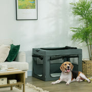 Soft Sided Dog Carrier Bag With Removable Cushion For Travel And Vet Visits, Grey