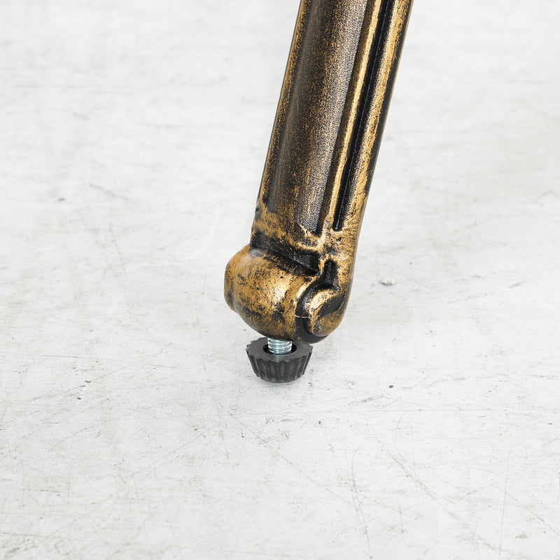 Seven Piece Cast Aluminium Garden Dining Set in Bronze Tone by Outsunny