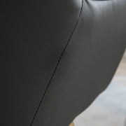 Set of 2 Modern Velvet Armchairs with Gold Legs Ideal for Living Room or Bedroom Light Grey