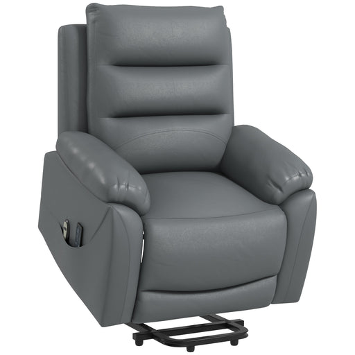 Electric Riser Recliner Chair with Massage and Lift Assist for Elderly Living Room Use Grey