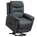 Grey Power Lift Recliner Chair with Heat Vibration Massage and USB Port for Elderly Support Homcom