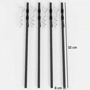 Trampoline Anchor Kit for Securing Outdoor Play Equipment in Windy Weather Silver AOSOM