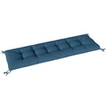 Sun Lounger Cushion for Outdoor Comfort with Water-Repellent UV Protection Blue Outsunny