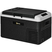 30L Portable Car Fridge with Fast Cooling Ideal for Travel and Camping Grey and Black AOSOM