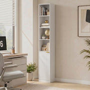 Corner Bookcase White Wood Effect - image 2