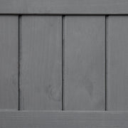 Raised Wooden Garden Planter with 8 Compartments for Herbs and Vegetables Dark Grey AOSOM