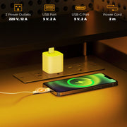 Reversible Computer Desk with LED Lights and Power Outlets 120 cm Gaming Desk with Storage by HOMCOM