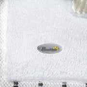 White 81cm Cat Scratcher with Sisal Rope Hanging Ball and Soft Plush by PawHut