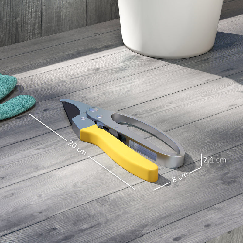 8 Inch Garden Pruning Shears with SK5 Blade for Precise Cutting and Safety Lock