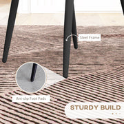 Set of 2 Velvet Dining Chairs with Sturdy Metal Legs Ideal for Dining Room Use Light Brown