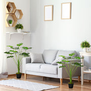 2 Pack Artificial Monstera Plants With Pots For Indoor Or Outdoor Decor 85cm Green