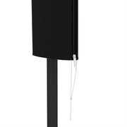 Black Garden Parasol Cover Weatherproof Outdoor Umbrella Protector With Rod and Zipper by Outsunny