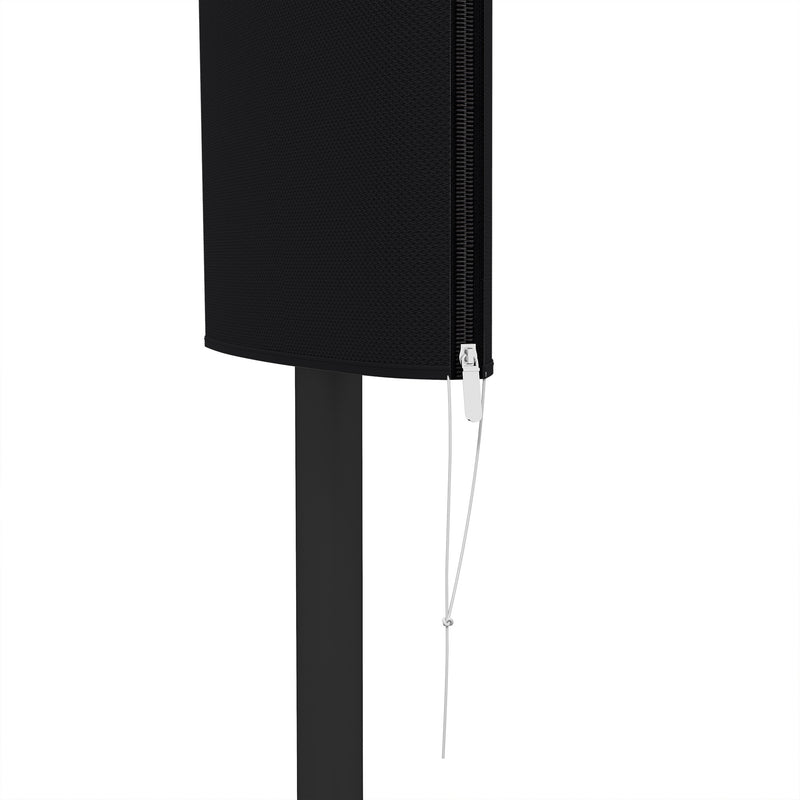 Black Garden Parasol Cover Weatherproof Outdoor Umbrella Protector With Rod and Zipper by Outsunny