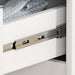 White Chest of 4 Drawers with High Gloss Front for Bedroom or Living Room by HOMCOM