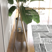 Rustic Full Length Mirror Freestanding or Wall Mounted for Bedroom or Hallway, Natural