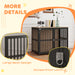 Indoor Dog Crate for Large Dogs with Anti Chew Mesh and Single Door 100cm by PawHut