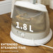 1800W Standing Clothes Steamer with Accessories Grey by HOMCOM