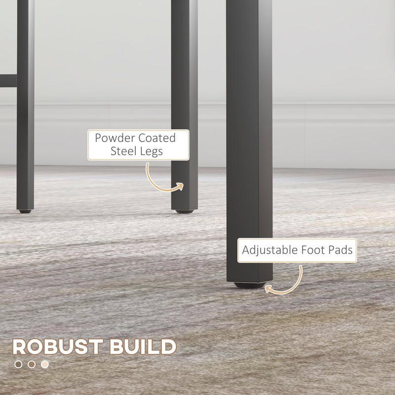 4 Seater Dining Table Set With Chairs And Bench Ideal For Family Meals Natural Wood Effect