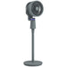 Grey Pedestal Air Circulation Fan with Oscillating Function and Light Off by HOMCOM