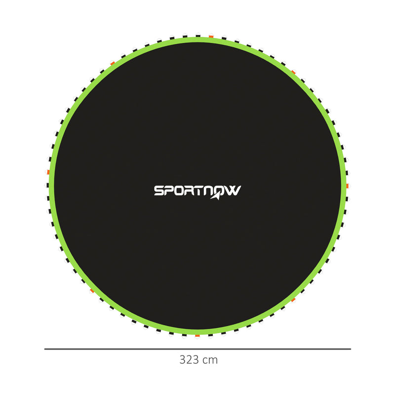 Replacement Trampoline Mat with Spring Tool 72 V-Hooks for 12ft Trampoline Green by SPORTNOW
