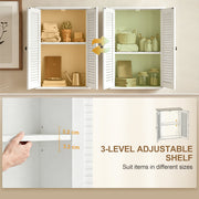 Bathroom Wall Cabinet White - image 5