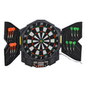 Electronic Dartboard with Automatic Scoring for Safe Family Games at Home Black